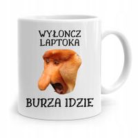 Kubek Nosacz Janusz Wyłoncz Laptoka Burza Idzie Z Nadrukiem Ze Zdjęciem