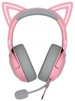Słuchawki przewodowe z mikrofonem Razer Kraken Kitty V2 Quartz Nauszne