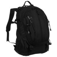 czarny, wojskowy plecak militarny wyposażony w pasy kompresyjne - peterson