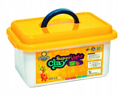 CLAYDOLL PIANKOLINA MASA PLASTYCZNA 24 sztuki BIG BOX + AKCESORIA + WALIZKA na Arena.pl