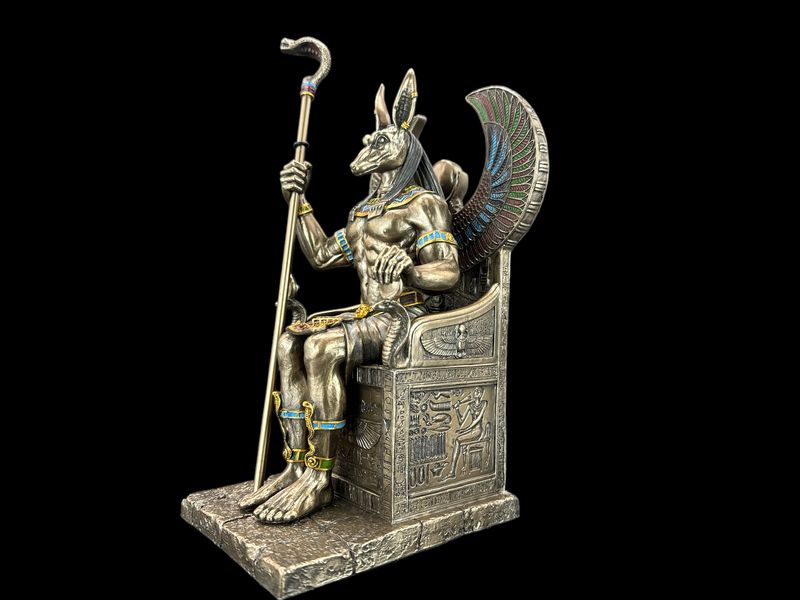 EGIPSKI BÓG ANUBIS NA TRONIE VERONESE (WU76733A4) zdjęcie 6