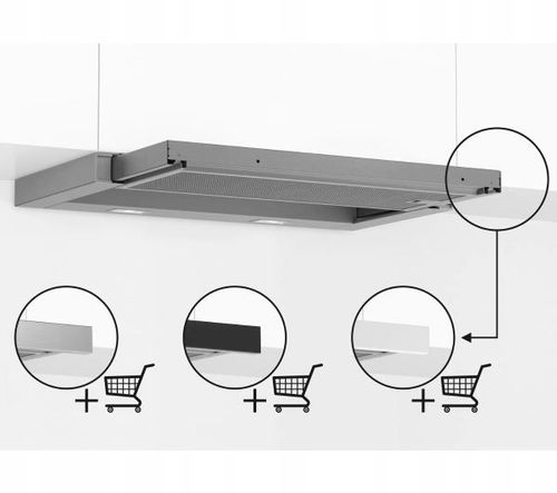 Okap teleskopowy BOSCH DFL063W56 60 cm na Arena.pl