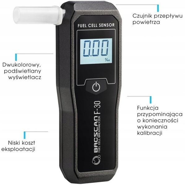 Alkomat elektrochemiczny BACscan F-30 zdjęcie 5