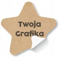 Naklejki ETYKIETY REKLAMOWE dowolny kształt z twoim LOGO + projekt w cenie