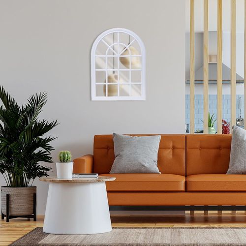 Lustro ścienne białe okno 60x45 cm na Arena.pl