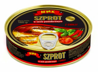 MK SZPROT W POMIDORACH Z CHILLI 160G