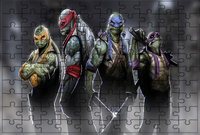 Puzzle Żółwie Ninja