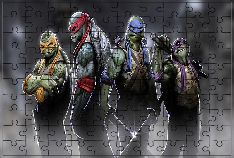 Puzzle Żółwie Ninja zdjęcie 1