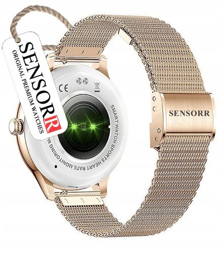 SREBRNY ZEGAREK SMARTWATCH DAMSKI ROZMOWY CIŚNIENIOMIERZ PULSOMETR KROKI PL na Arena.pl