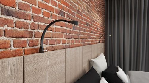 Lampa nocna LED do łóżka sypialni giętka czarna przykręcana 2x FLEXI R na Arena.pl