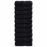 Ręczniki Gościnne 600 gsm SOLUND 50 pcs Czarny 30 x 30 cm