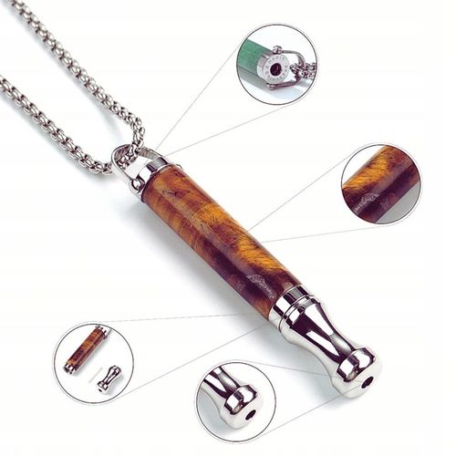 Naszyjnik Do Rzucania Palenia Oddechowy Cichy Nie Gwizda Tygrysie oko Stal na Arena.pl