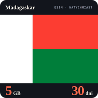 Karta eSIM Internet Madagaskar 5 GB na 30 dni - bez rejestracji