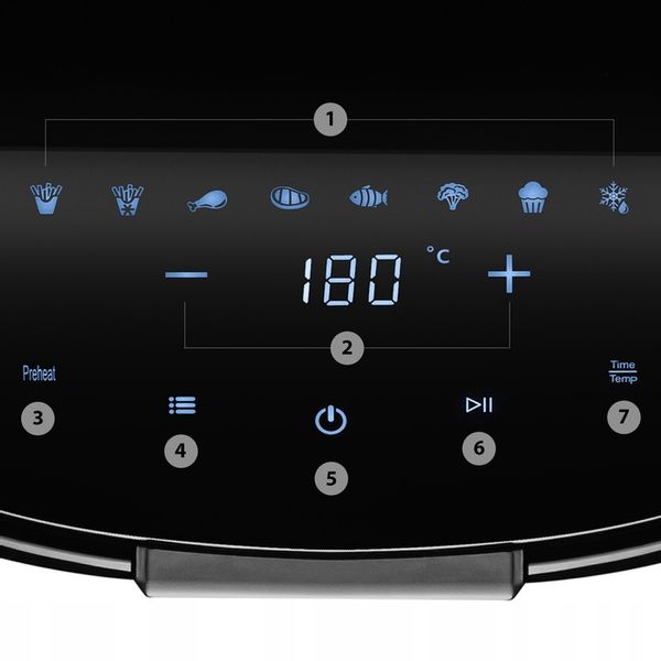 Frytownica beztłuszczowa na gorące powietrze 4L cyfrowa 1650W MF-CN40C2 zdjęcie 2