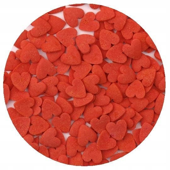 Posypka Cukrowa - Serca Duże Czerwone - 50G zdjęcie 3