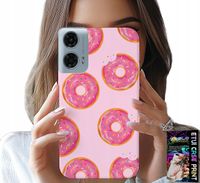 ETUI DO MOTOROLA G24 / G04 - WZÓR Z PĄCZKAMI DONATAMI POLEWĄ CUKROWĄ