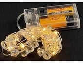 lampki na druciku 20led ciepłe światło  kryształki 613 warm white