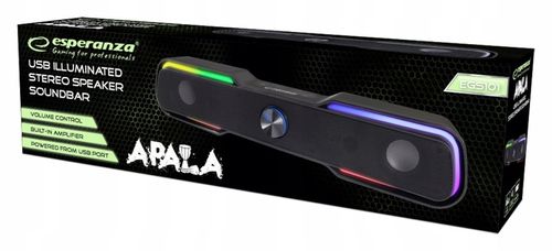 Głośnik USB SOUNDBAR LED RAINBOW APALA EGS101 na Arena.pl