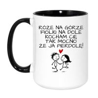 Duży Biało-Czarny 450 ml