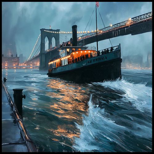 Plakat 80x80cm Stary Parowiec na Arena.pl