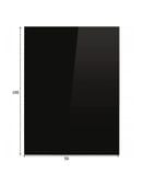 Podstawa szklana hartowana - szyba pod Piec lub Kominek 100x50 cm CZARNA