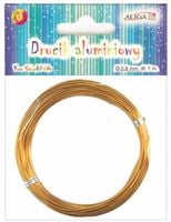 drut aluminiowy 7m złoty fi-8 | da-3633