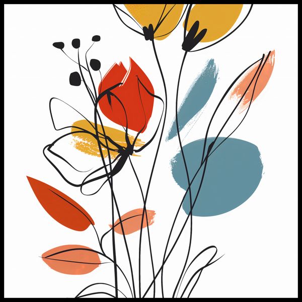 Plakat 70x70cm Ogród przy Lecie zdjęcie 2