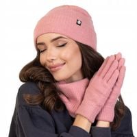 Alessio KOMPLET CZAPKA + KOMIN + RĘKAWICZKI DOTYKOWE ciepły POLAR