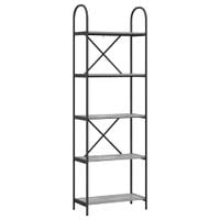 Półka na książki Szary dąb sonoma 60 x 30 x 183 cm