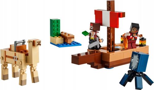 LEGO MINECRAFT 21259 Statek Piracki Figurki Wielbłąd Zestaw Klocki + Torba na Arena.pl