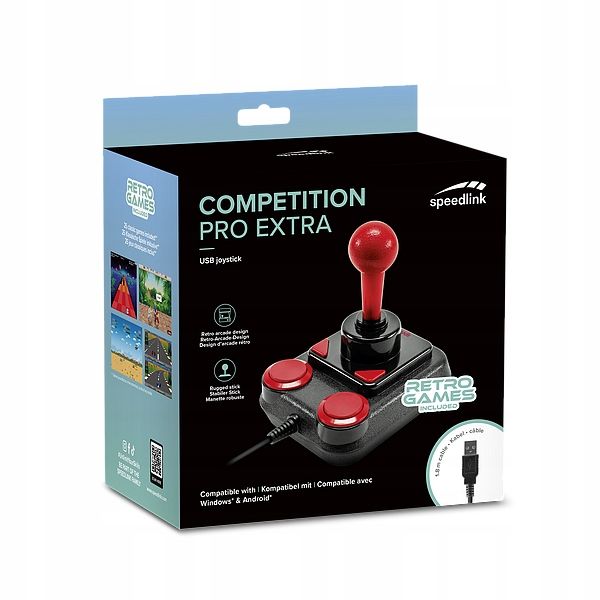 Joystick SpeedLink COMPETITION PRO EXTRA USB + 25 GIER C64 Mini zdjęcie 2