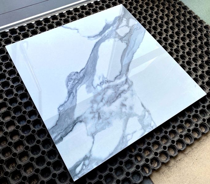 GRES CALACATTA 60X60 POLER BIAŁY MARMUR POŁYSK zdjęcie 1