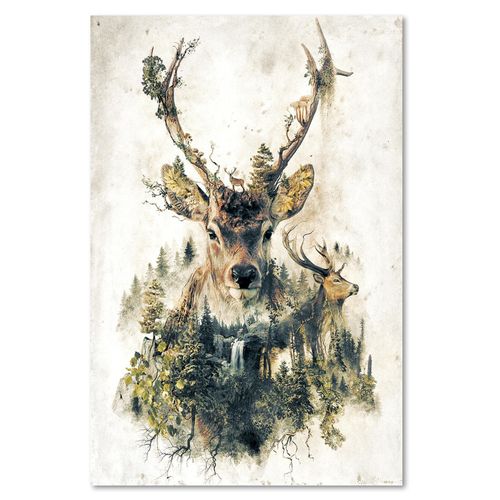 Obraz na płótnie – Canvas, Artystyczny jeleń 40x60 na Arena.pl