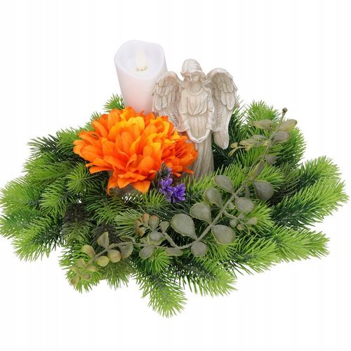 ANIOŁ STRÓŻ ANIOŁEK FIGURKA NA KOMUNIĘ, ŚLUB GRÓB WIANEK STROIK NA PREZENT na Arena.pl