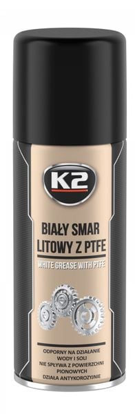 K2 Biały smar litowy z PTFE -20°C / +14000°C, 400 ml zdjęcie 1