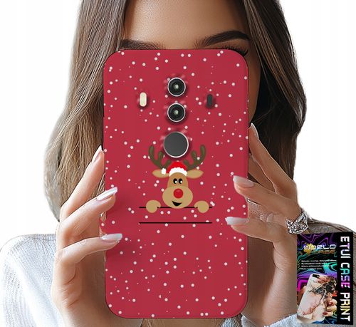 ETUI DO HUAWEI MATE 10 PRO - ŚWIĄTECZNY RENIFER MIKOŁAJ ŚWIĘTA +FOLIA na Arena.pl