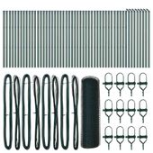 Ogrodzenie z słupkami Zielony 0.6 x 100 m Stal pokryta PCV