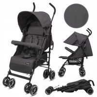 2X KIDWELL WÓZEK PARASOLKA NELLI GRAPHITE spacerówka