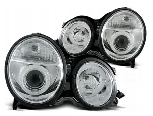 Nowe LAMPY Reflektory Do MERCEDES E KLASA W210 Od 1999 Do 2002 RINGI LED na Arena.pl