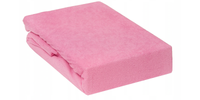 Prześcieradło frotte 180x80 różowe