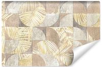 Fototapeta BETON Liście Tropikalne Wzór Geometryczny 400cm x 280cm