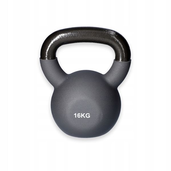 Hantle kettlebell yellowKETTLEBELL - szara, 16kg zdjęcie 2