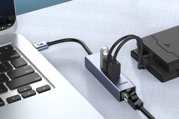 ADAPTER HUB KARTA SIECIOWA ETHERNET LAN USB 1000 Mbps RJ45 GIGABIT SZYBKA zdjęcie 6