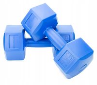 HANTLE 2x5kg hantelki CIĘŻARKI ZESTAW HANTLI BITUMICZNE do ćwiczeń 10kg