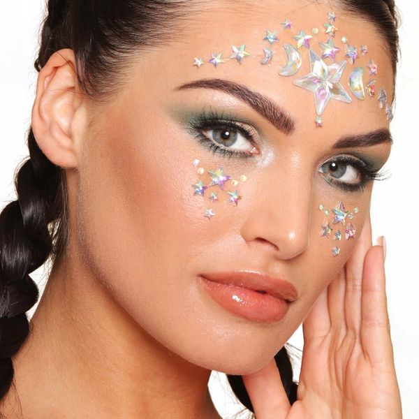 Brokatowe Naklejki 3D na Twarz Makeup LoveShy zdjęcie 2