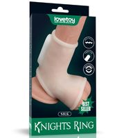 Wibrująca biała nakładka na penisa