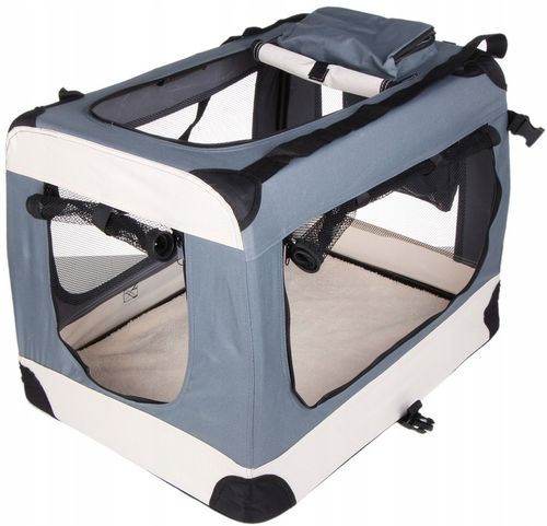 TRANSPORTER TORBA SKŁADANA KOJEC DLA PSA KOTA Z MATĄ PLUSZOWĄ 82cm XL na Arena.pl