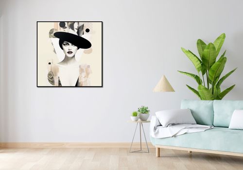 Plakat 90x90cm Portret en Décalage na Arena.pl