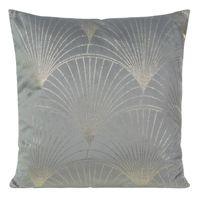 POSZEWKA WELUR VELVET WZÓR 45X45 CM SREBRNA