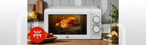 BIAŁA KUCHENKA MIKROFALOWA UD MIKROFALÓWKA MIKROFALA GRILL WOLNOSTOJĄCA na Arena.pl